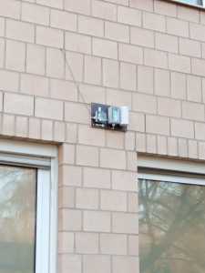Direkt vorm dem Haus