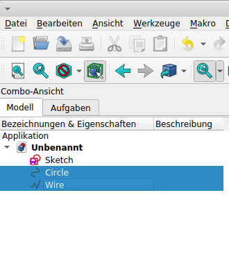 Zeichenobjekte selektieren