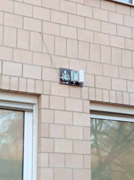 Direkt vorm dem Haus